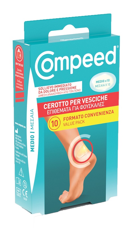 CEROTTI COMPEED PER VESCICHE MEDIO 10 PEZZI CARTON - pharmaonline24.it