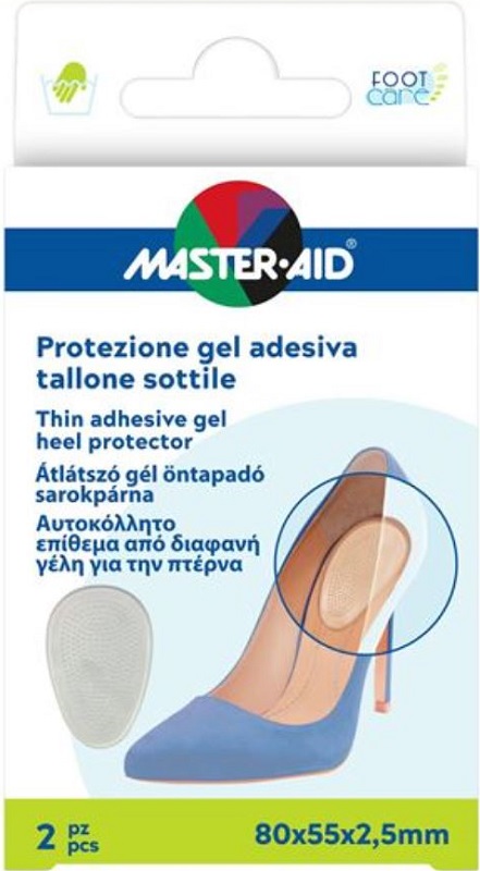 PROTEZIONE ADESIVA MASTER-AID FOOTCARE SOTTILE TALLONE 2 PEZZI F5 - pharmaonline24.it