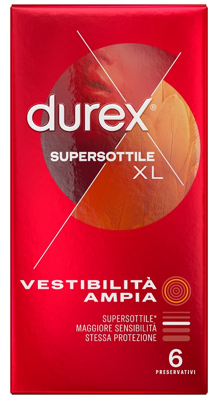PROFILATTICO DUREX SUPERSOTTILE XL 6 PEZZI - pharmaonline24.it
