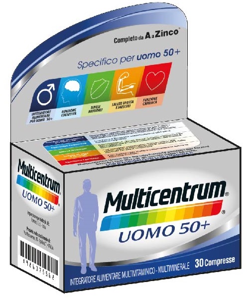 MULTICENTRUM UOMO 50+ 30 COMPRESSE - pharmaonline24.it