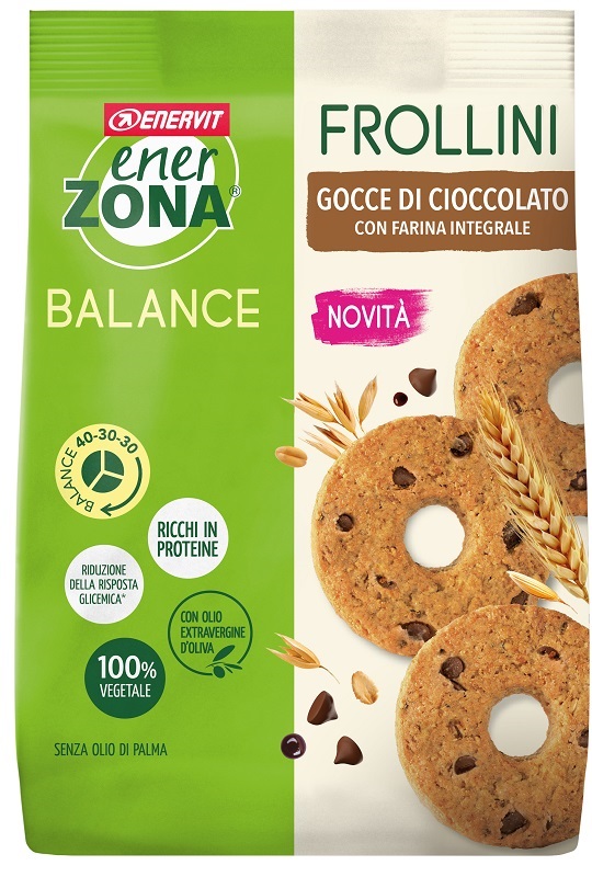 ENERZONA FROLLINI INTEGRALE GOCCE CIOCCOLATO 250 G - pharmaonline24.it