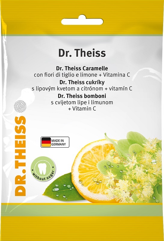 THEISS BONBON FIORI DI TIGLIO & LIMONE + VITAMINA C SENZA ZUCCHERO 26 CARAMELLE - pharmaonline24.it
